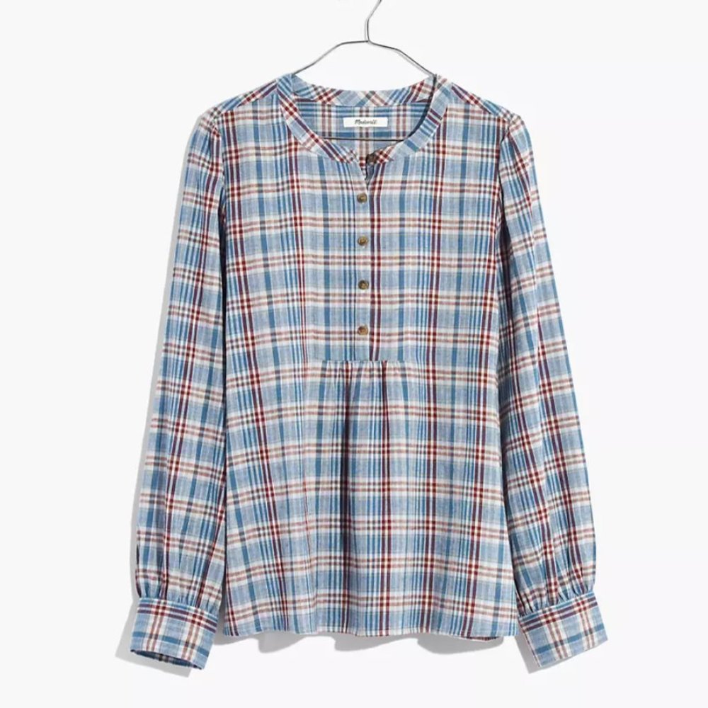 Leysfield Popover Shirt in Plaid
